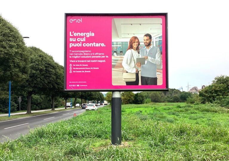 Campagna affissione Enel per il mercato libero