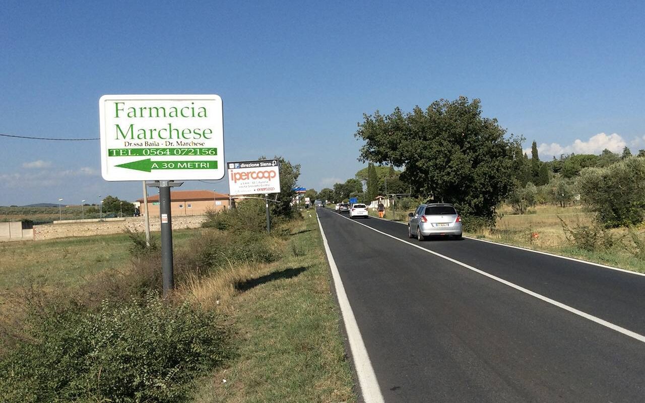 Cartelli pubblicitari Grosseto | P 159 Scansanese EX SS 322