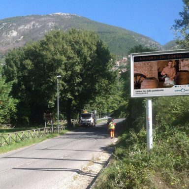 Cartelli pubblicitari Rieti SP POGGIO BUSTONE