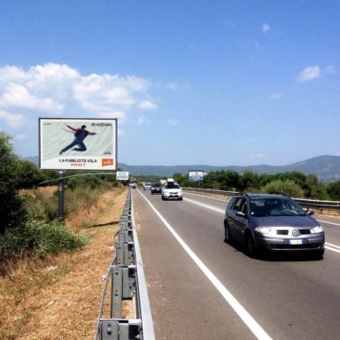 Cartello pubblicitario affissione Wayap | Pubblicità su strada in Sardegna