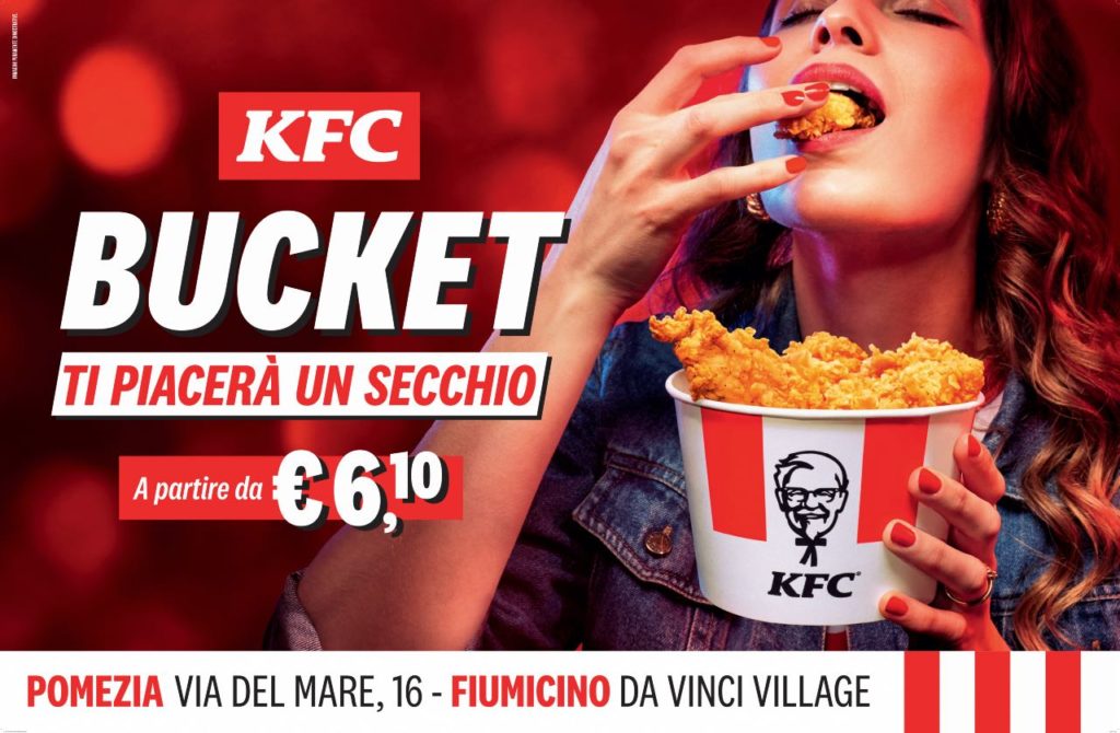 KFC_Campagna pubblicitaria in esterna su Pomezia e Fiumicino