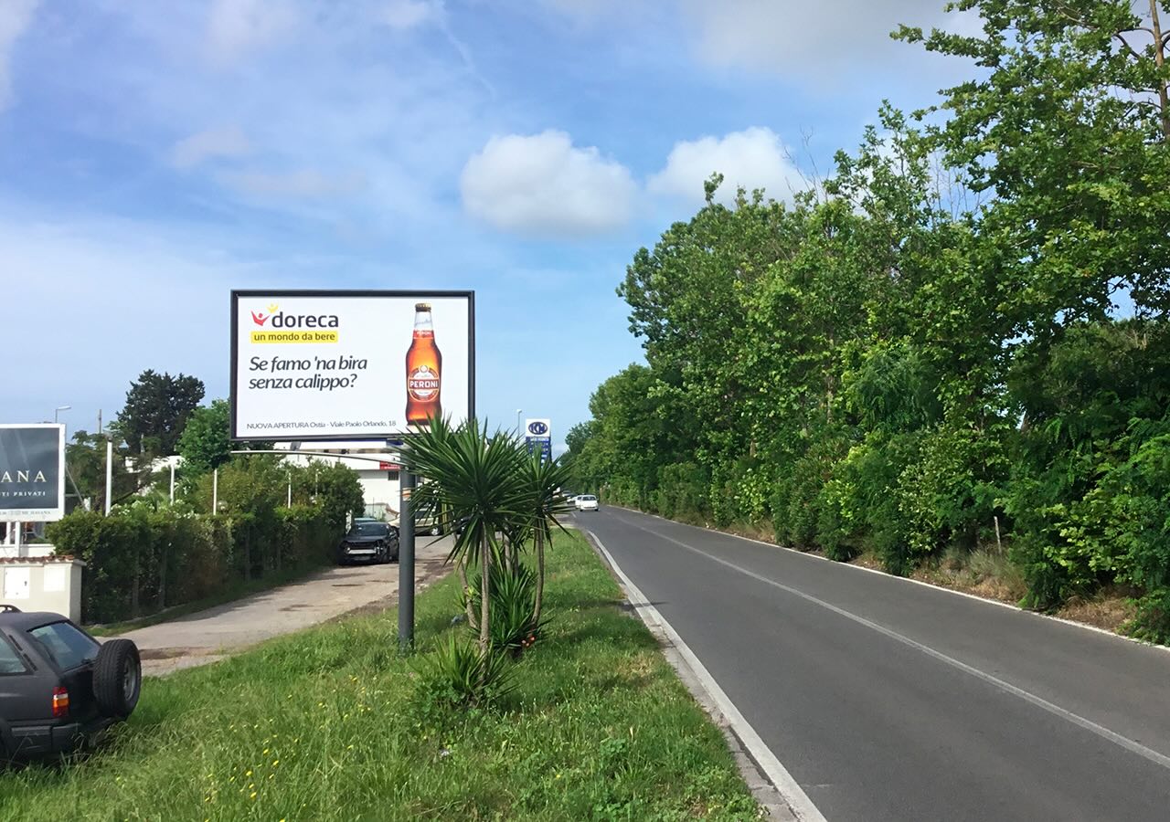 Circuito affissioni litorale Roma Sud Ostia