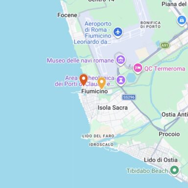 Mappa schermo digitale pubblicità Led Fiumicino