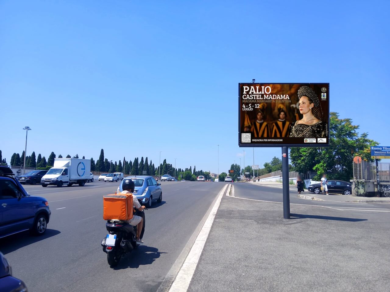 Pubblicità OOH e DOOH su strada eventi a Roma estate 2026