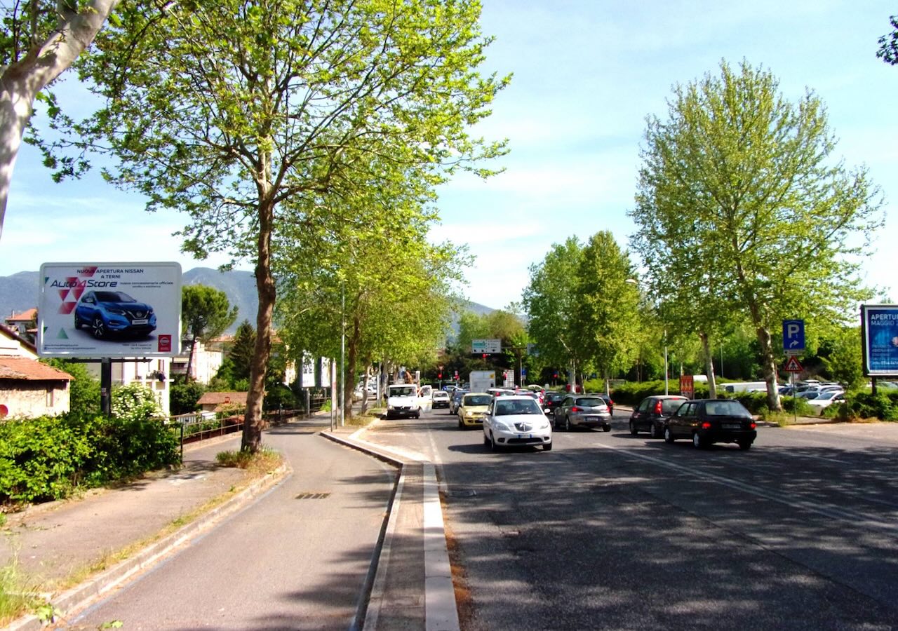 Circuito pubblicità su strada a Terni