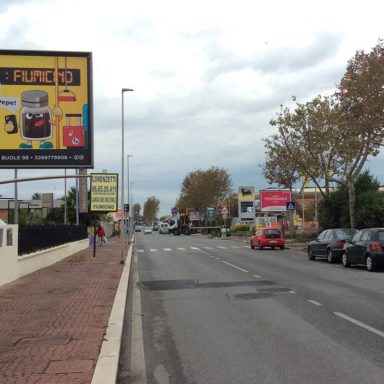 Pubblicità affissione su strada cartellone Fiumicino
