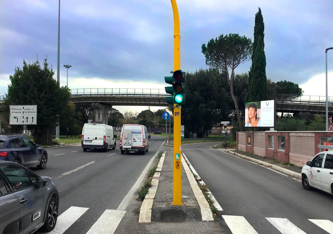 Roma nord pubblicità digitale su strada
