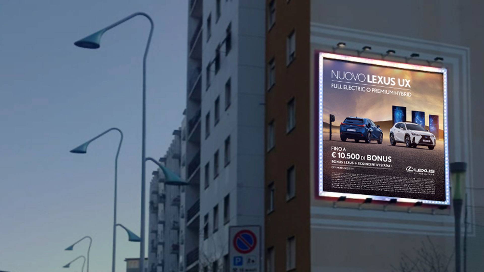 Spazi pubblicitari Brescia Maxi OOH pubblicità fiancata palazzo