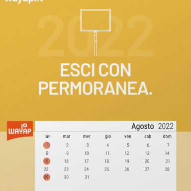 Calendario quattordicine affissione pubblicitaria agosto 2022