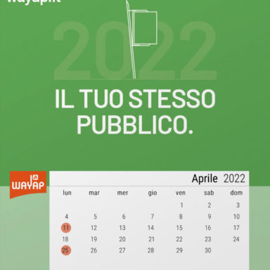 Calendario quattordicine affissione pubblicitaria aprile 2022