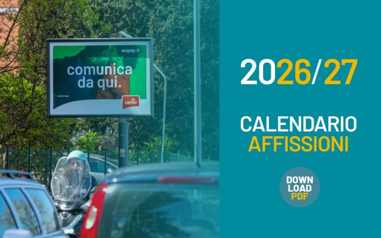 Calendario affissione 2026 e 2027
