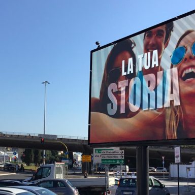Impianto pubblicitario per campagne su strada a Roma