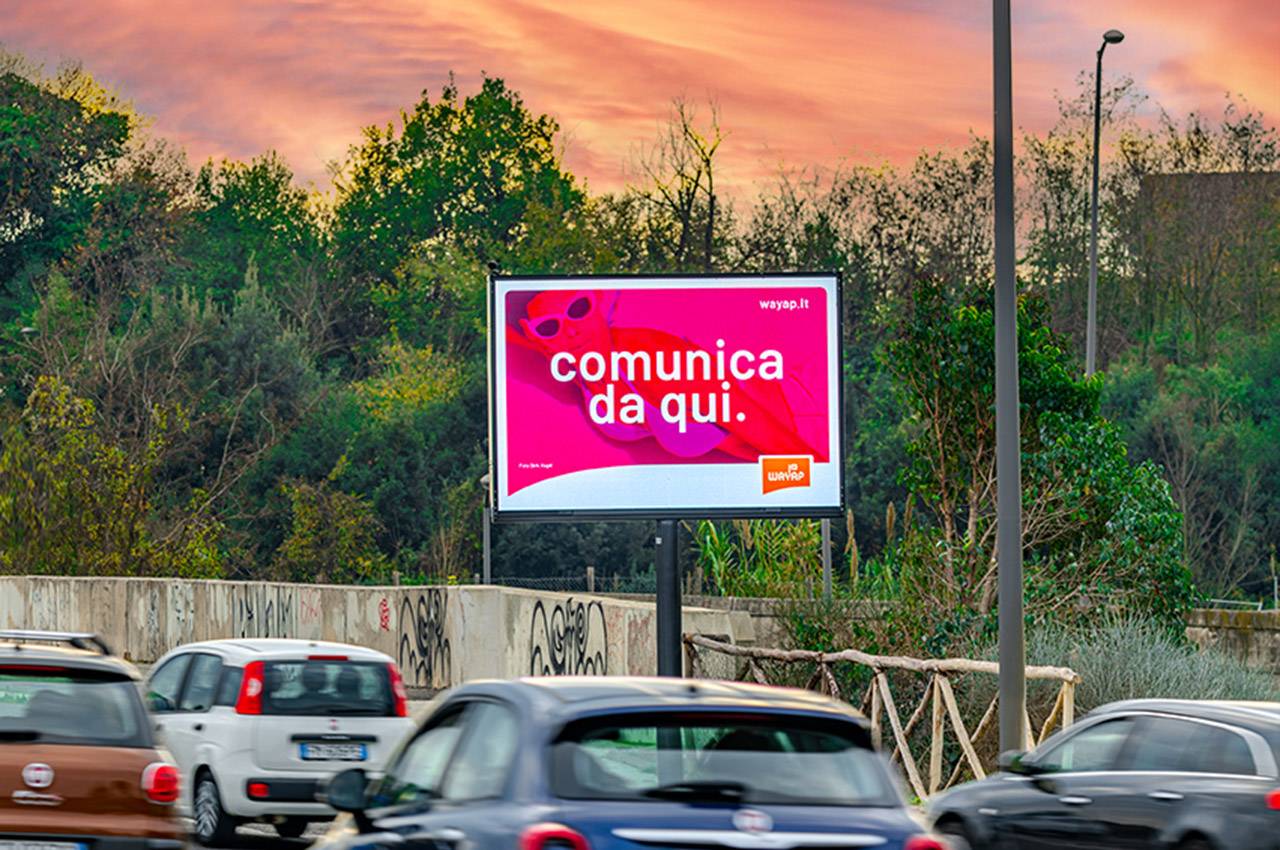 Impianto pubblicità su schermo LED a Roma in via Cristoforo Colombo